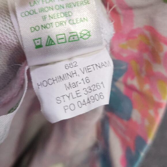 Lilly Pulitzer Skipper Popover Womens Small 1/2 Zip Coral UPF 50+ Sweatshirt - Picture 13 of 15